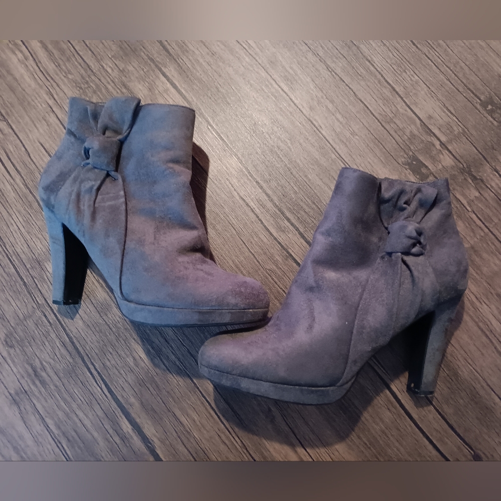 Suede Booties Size 8